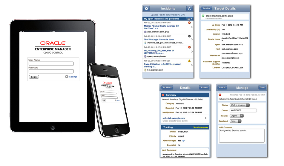 Enterprise Manager Mobile App - Visual Design